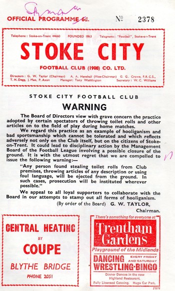 Match programme